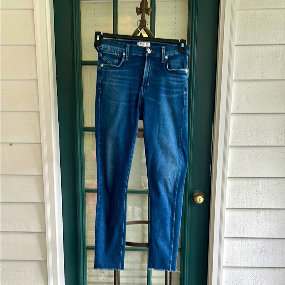 Agolde High Rise Premium Slim Jeans Medium Wash sz 26